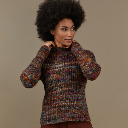 Honey Lake Pullover - Jumper Knitting Pattern for Women in Tahki Yarns Aurora