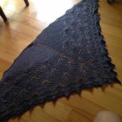 Lotus Flower shawl - knitting pattern