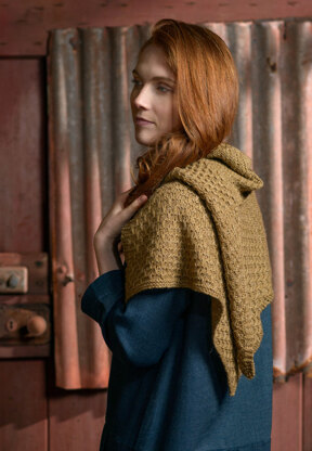 Textured Shawl in The Fibre Co. Meadow - Downloadable PDF