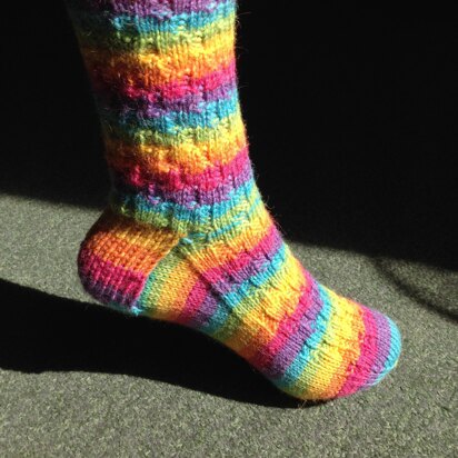 Barbara's Bricks DK Sock Pattern