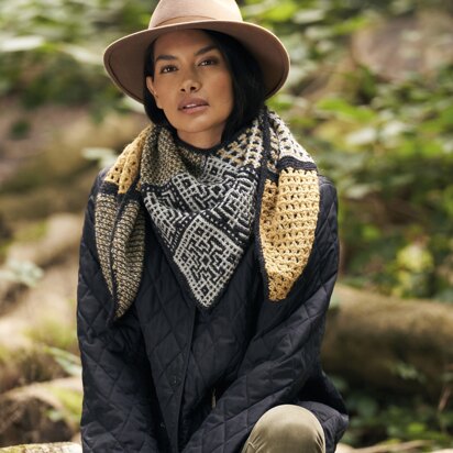 Mosaic Shawl in Rowan Felted Tweed PDF