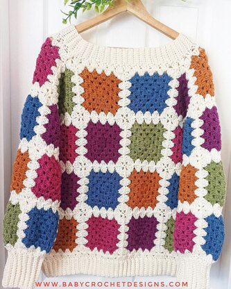 Lots of Squares Jumper Cardigan