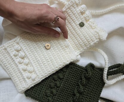 Ruffled Crossbody Purse