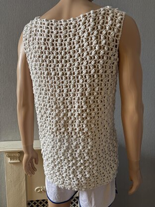 Popcorn Mesh Tank Top