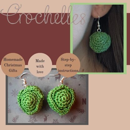 Brussels Sprouts Christmas Earrings