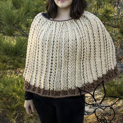 Tie Me in Cables Poncho