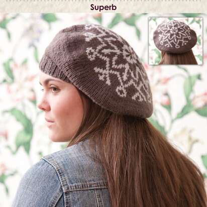 Superb Hat in Classic Elite Yarns Liberty Wool Solids - Downloadable PDF