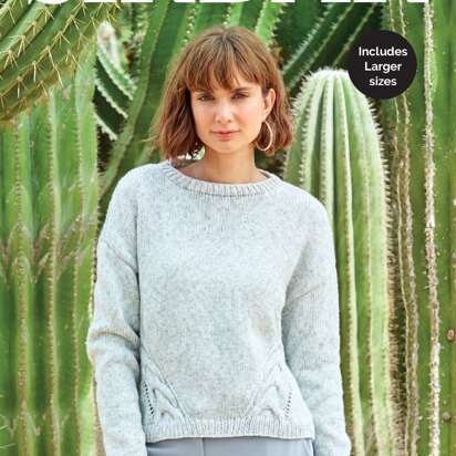 Sweater in Sirdar No.1 Aran Stonewash - 8268 - Downloadable PDF