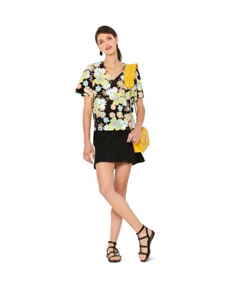 Burda Style Misses' Blouse â€“ Tunic Top â€“ V-Neck â€“ Back Button Fastening B6245 - Paper Pattern, Size 8-18