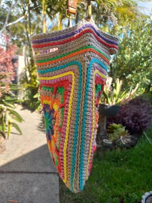 Carnival Granny Square Bag