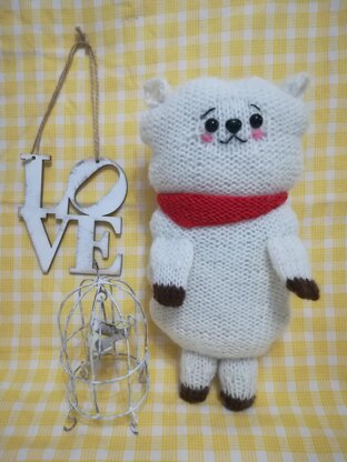 Knit a Alpaca Rj toy, 10 inches collection BT21