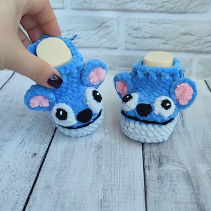 Baby Crochet Pattern Set PDF, A Warm Crochet Pattern Set For Newborns, Hat With Ears, Booties With Ears, Rattle With Ears, From 0 to 3 Month