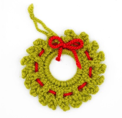 Knitted Wreath Ornament