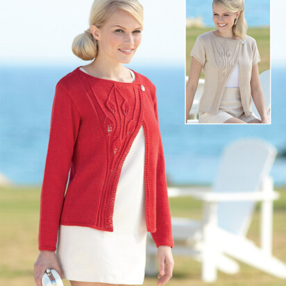 Long and Short Sleeved Cardigans in Sirdar Cotton DK - 7499 - Downloadable PDF