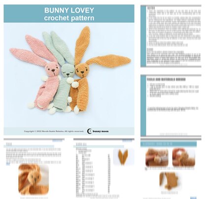 BUNNY LOVEY crochet pattern