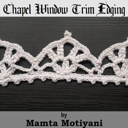 Chapel Window Trim Edging Crochet Pattern