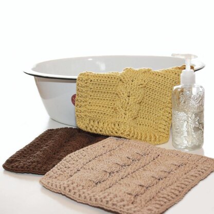 Cable Sampler Dishcloths