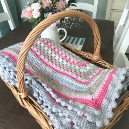 Sweetheart Granny Blanket - Original and Rose Garden Colour Combinations