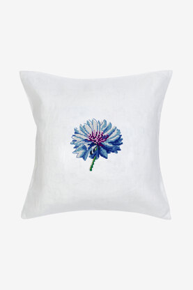 Bleuet Flower in DMC - PAT0866 - Downloadable PDF