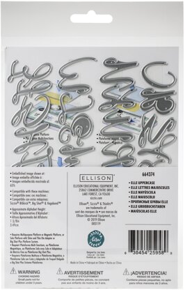 Sizzix Thinlits Dies By Lisa Jones 28/Pkg - Elle Uppercase