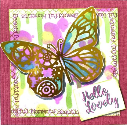 Artdeco Creations Couture Creations Steampunk Dreams Chipboard 4/Pkg - Steampunk Butterfly