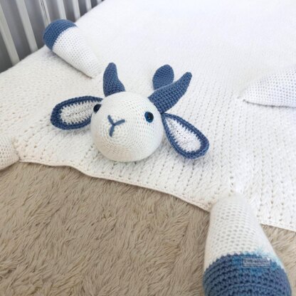 3in1 Farm Goat Baby Blanket