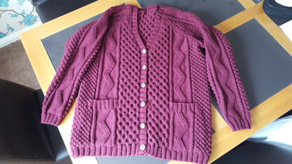 Mum in-law's aran cardigan