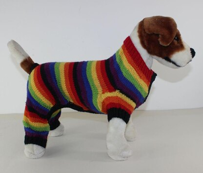 Dog Rainbow Stripe Onesie