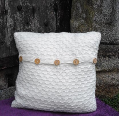 Textured coloured cushion cover