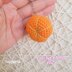 Pumpkin keychain crochet pattern