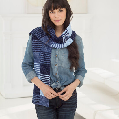 Kassidy Scarf in Lion Brand Jeans - L60203 - Downloadable PDF