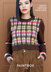 Multi Tartan Sweater - Free Knitting Pattern For Women in Paintbox Yarns Simply DK