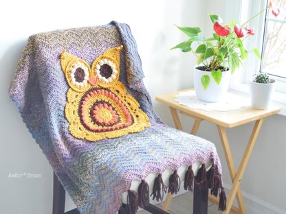 Retro Owl Blanket