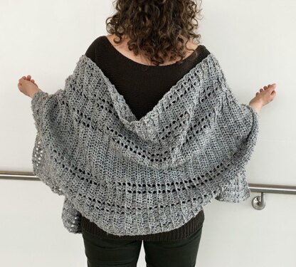 Crochet Shawl Pattern: Shawl We Wrap-It-Up Wrap