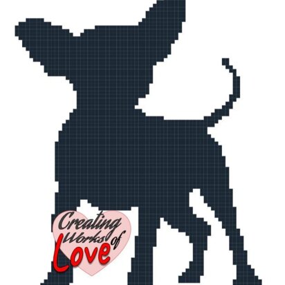 Chihuahua Silhouette C2C Graphgan