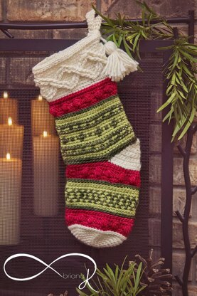 Infinity Crochet Noel Stocking