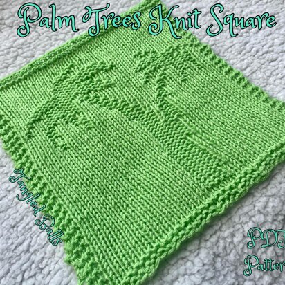 Palm Trees Knit Square