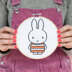 Cotton Clara Miffy Cross-Stitch Kits - Orange + White Cross Stitch Kit - 15cm