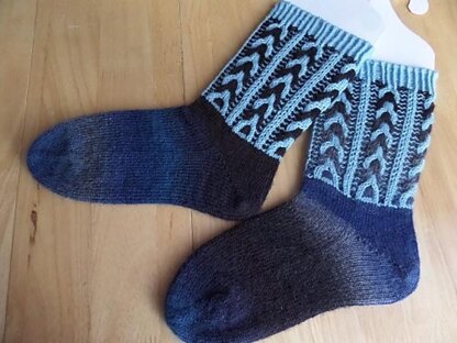 Blueberry Clouds Socks
