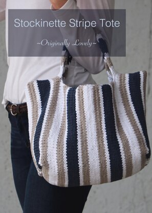 Stockinette Stripe Tote