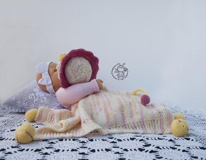 Lion Toy Baby Lace Blanket