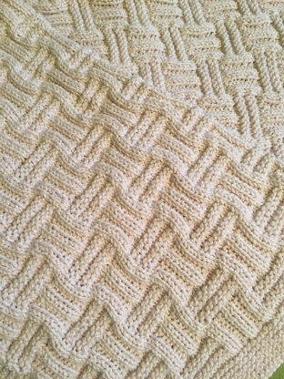 Double Basketweave Blanket