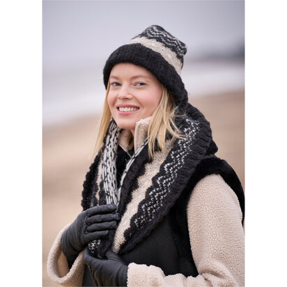 Coast Hat + Snood in Mode at Rowan Alpaca Cotton - Downloadable PDF