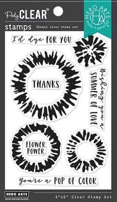 Hero Arts Clear Stamps 4"X6" - Tie Dye