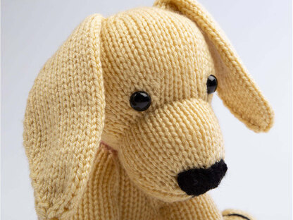 Dexter the Labrador - Toy Dog Knitting Pattern in Deramores Studio DK Acrylic