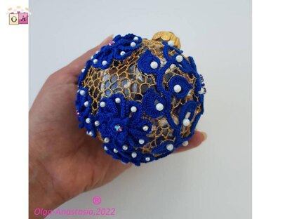 Blue christmas ball