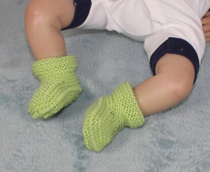 Baby Simple Circular Cuff Booties