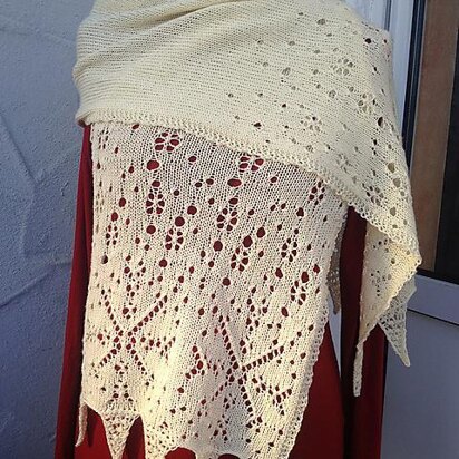Frau Holle Stole - knitting pattern