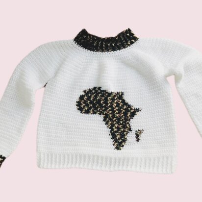 Map of Africa sweater