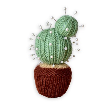 Cactus Pincushion - knitting pattern